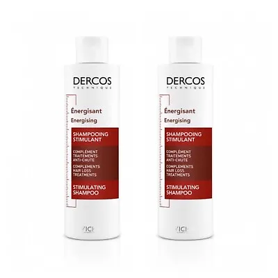 Pack 2x Vichy Dercos Energising Shampoo For Hair Loss 200ml. Total 400ml • $29.50