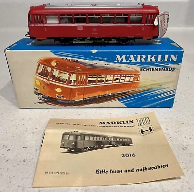 Marklin HO Scale 3016 Railbus With Original Box And Instructions • $100
