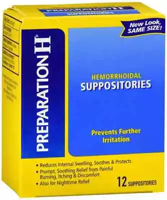 Preparation H Hemorrhoidal Suppositories 12 Count • $14.99