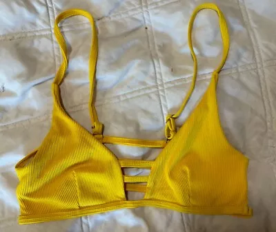Zaful Bikini Set Size Small Floral Bottoms Yellow Top • $10