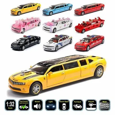 1:32 Chevrolet Camaro Limousine Extended Diecast Model Cars Toy Gifts For Kids • $33.88