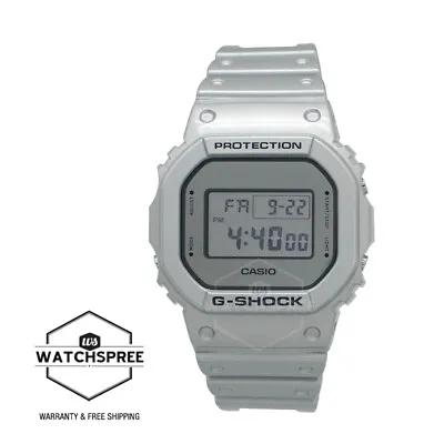 Casio G-Shock Retrofuture Series Metallic Silver Resin Band Watch DW-5600FF-8 • $156.09