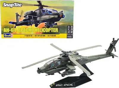 Level 2 Snap Tite Model Kit AH-64 Apache Helicopter 1/72 Scale Model By Revell • $47.99