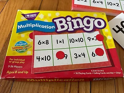 TREND Multiplication Bingo Game  Elementary Math 1995 Complete • $7.95