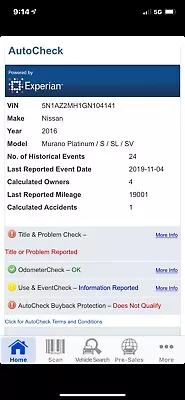 ~transmission~ 2015-2020 Nissan Murano 3.5l Awd Cvt 6 Cyl **25k** Fast Free Ship • $1276.44