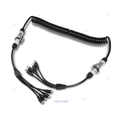 RV Motorhome Horse Trailer Reversing Spring Cable 4m Detachable Back Up Wire • $99.17