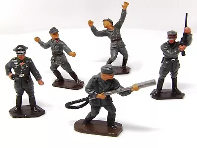 Vintage LONE STAR WW2 Germans X 5 Unique Poses. Repainted. VGC. Toy Soldiers.  • £24.98