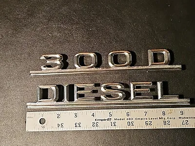 1980s Mercedes 300D Diesel Trunk Emblem Orig OEM W123 (1D) • $40