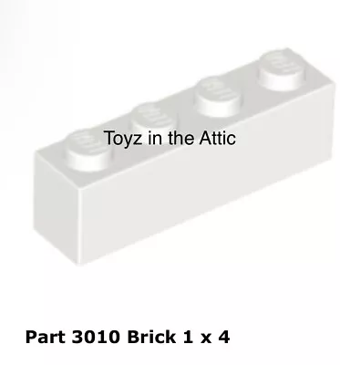 Lego 1x 3010 White Brick 1 X 4 6932 Futuron • $6.65