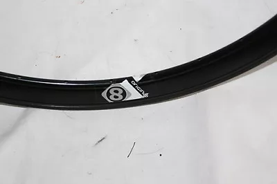 Origin8 Trak Attak DEEP-V Gloss Black 32 Hole 700C Rim Fixie Track  O8 1 • $49.99