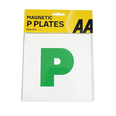 AA 2 X Fully Extra Strong Magnetic Car P Plates Learner New Driver Just Passed • £6.89