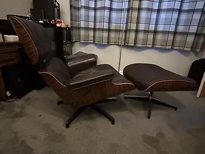 Eames Inspired Lounge Chair And Ottoman Rosewood • £150