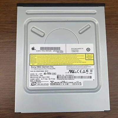 Mac Pro A1186 Sony DW-D150A AD-7170A IDE DVD/CD-RW Super Drive 678-0552 678-0541 • $30