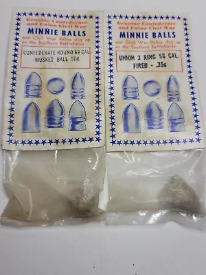 Genuine Confederate & Union Civil War Mini Balls Packaged Lookout Mountain TN  • $29.99