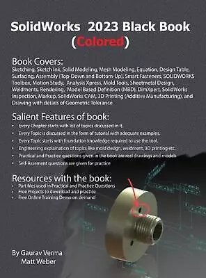 SolidWorks 2023 Black Book By Gaurav Verma Hardcover Book • $92.74