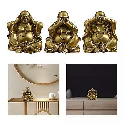 Maitreya Buddha Statue Big Belly Buddha Ornament Decorative Desk Collection • £12.76