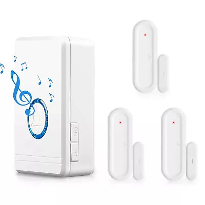 Normal Pravate Doorbell With 3 Megnetic Sensors Set Welcome Reminder Door Entry • $29.59