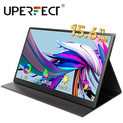 15.6  Portable Monitor 1080P Second Screen HDMI USB C & OTG VESA Touch / Battery • $69.99