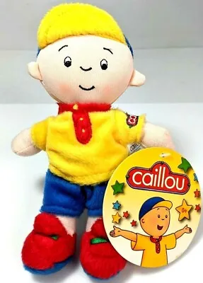 Caillou Plush Soft Doll 7” Stuffed Boy Red Yellow Blue NWT USA SELLER • $11.99