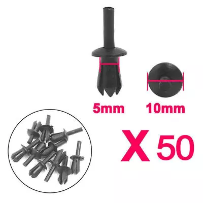 50PCS 5mm Plastic Rivet Engine Lining Trim Fastener Panel Retainer Clips For BMW • $10.57