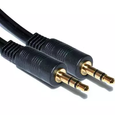 3M 3.5mm To 3.5mm Stereo Jack Plug Audio CAR IPOD AUX PC TV MP3 Gold Cable Lead  • £2.58