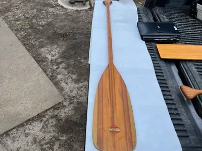 Vintage Sawyer Woodworking Wooden Paddle Oar Custom Paddles 60” 5 Feet Long Nice • $225