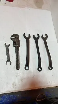 VINTAGE FORD USA MONKEY ADJUSTABLE WRENCH 9  And Combo Wrenches MOdel A T • $95
