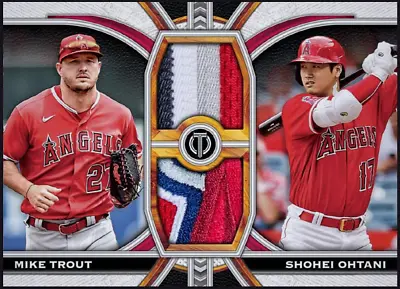 2023 Topps Tribute Dual Relic Patch RARE - SHOHEI OHTANI Mike Trout Digital Card • $15.99