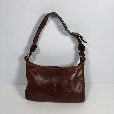Vintage Coach Bleecker H0769-11415 Brown Leather Hobo Shoulder Handbag Purse • $44.95