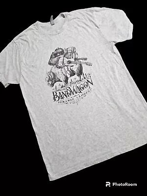 Next Level Apparel Miranda Lambert Band Wagon Large Tour Shirt Gray Graphic Tee  • $15.95