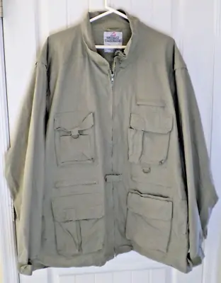 Rothco Outback Trailblazer Khaki Convertiable Safari Vest/Jacket. Men's 3XL • $44.95