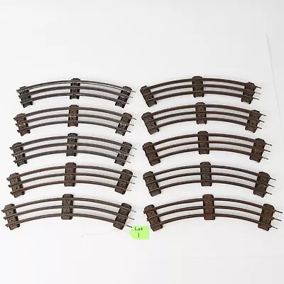 Lionel O Gauge O31 - 031 Vintage NY Curve Tubular Track 10 Pieces Lot #1 • $29