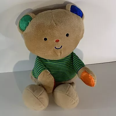 Melissa & Doug Tan Teddy Bear K's Kids Green Striped Shirt Plush Stuffed Toy 13  • $8.99