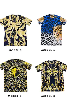 Nwt Mens Gold Medusa Baroque Italian Design T-shirts Models 5 6 7 8 • $39