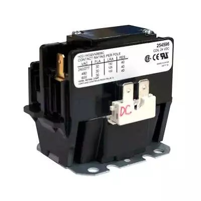 Miller 254596 Contactor Def Prp 30A 1P 24Vdc Coil • $83.99