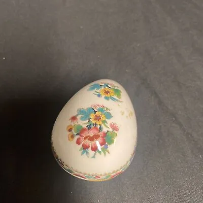 Trinket Box EGG - Coalport England Bone China Pretty Floral Egg - (9216) • £4.99