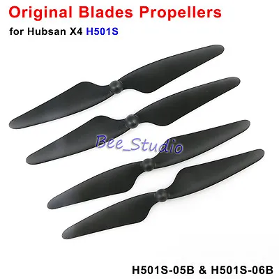 4Pcs Black Original Blade Propeller For Hubsan X4 Pro H501S RC Quadcopter Parts • $6.95