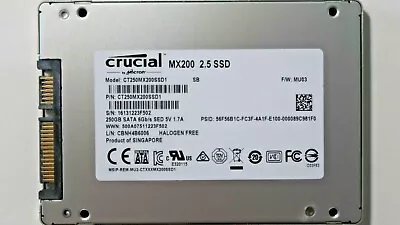 Crucial CT250MX200SSD1 MX200 6Gb/s FW:MU03 250gb 2.5  Sata SSD • $67.41