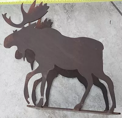 Vintage Moose & Bear Cabin Lodge Decor - Heavy Duty All Metal Moose Book Holder • $15