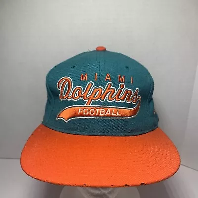 Starter Miami Dolphins Hat Team NFL The Natural VTG Wool Cap Snapback Football • $19.95