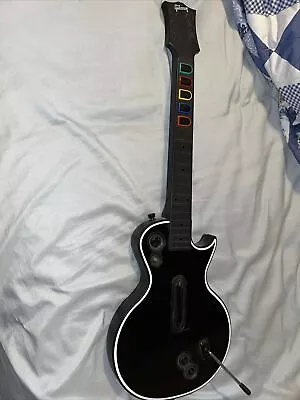 Xbox 360 Guitar Hero Gibson Guitar Controller Black Tested • $19.99