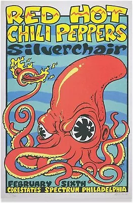 Red Hot Chili Peppers Philadelphia Concert Rock Poster Canvas Poster Wall Art • $29.90