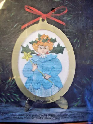 Fairy Angel P Buckley Moss 1993 Christmas Ornament Cross Stitch Kit Unopen • $18.50