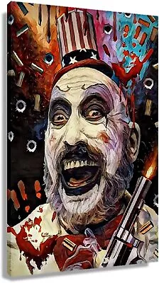 Captain Spaulding Poster Horror Movies Art Print Wall Decor Canvas Painting Mode • $59.99