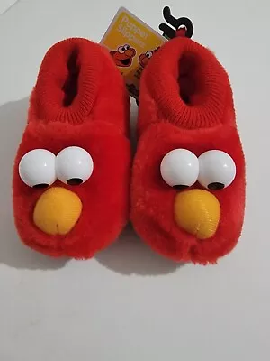 Elmo Puppet Slippers Kids Sz 9/10. New Warm Cozy  • $10.20