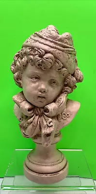Vintage Borghese Tera Cotta Bust Handcrafted By Angle Art Studios Santa Barbara. • $50