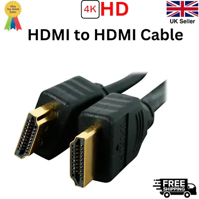 HDMI Cable 4K 2.0 Lead Short Long For PS3 PS4 OLED QLED SKY TV XBOX Monitor • £4.99