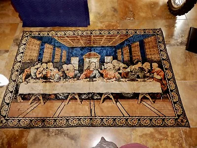 Antique Tapestry The Last Supper Circa 1940 • $49.99