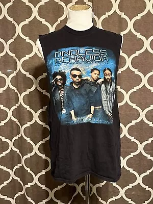 Mindless Behavior 2014 Tour T-Shirt Around The World Tank Top Adult Size Large • $8.95