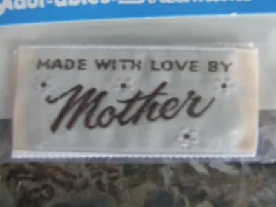 Vintage Woven Sew In Labels Made With Love By Mother NIP By Streamline Ind. • $2